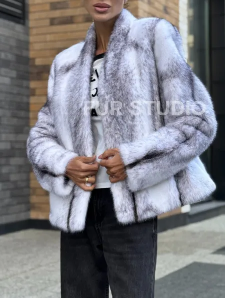 Меховая куртка из норковой крестовки - фото 2
