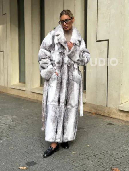 Норковая шуба - крестовка - фото 5