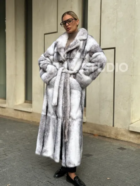 Норковая шуба - крестовка - фото 0