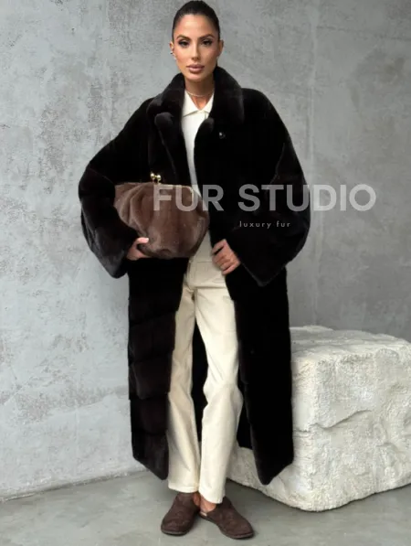 Натуральная норковая шуба - фото 8