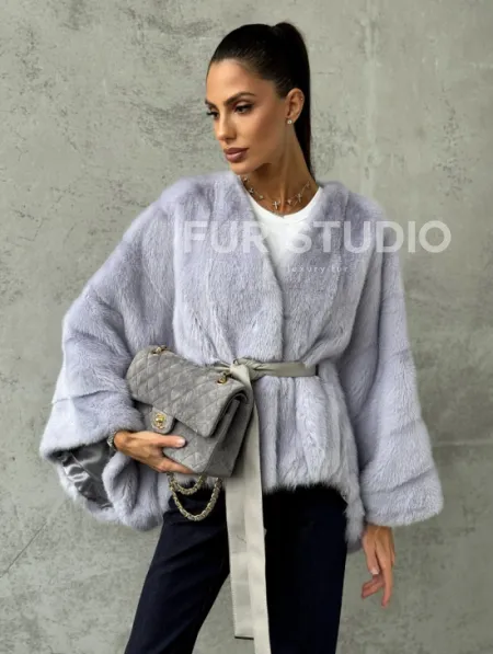 Короткая норковая шуба - фото 0