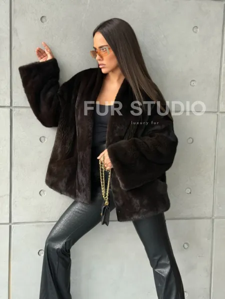 Полушубок норковый SAGA FURS - Winter 2026 - фото 8