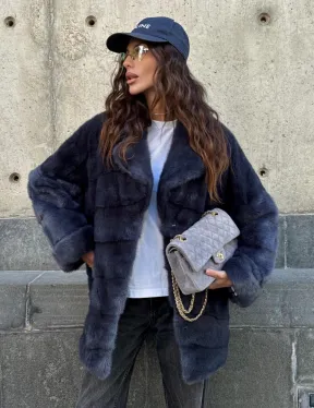 Короткая норковая шуба - автоледи - фото 6