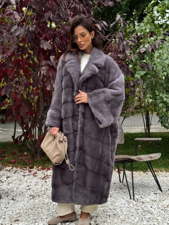 Норковая шуба оверсайз - фото 10