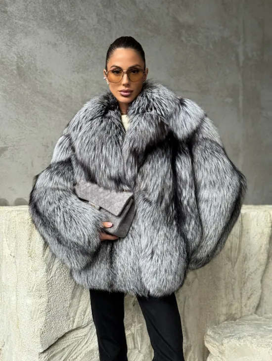 Полушубок из чернобурки - фото 12