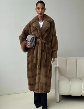 Норковая шуба - кимоно - фото 4