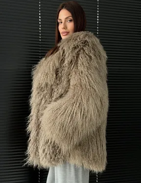 Полушубок из ламы - фото 4