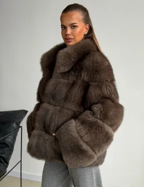 Шуба песцовая под соболь - фото 5