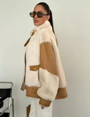 Комбинированная дубленка из норки и овчины - фото 4