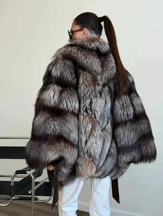 Шуба из лисы - летучая мышь - фото 8
