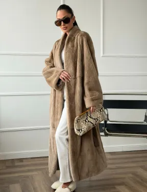 Норковое меховое пальто для женщин - фото 10