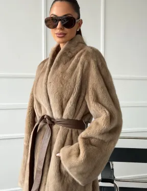 Норковое меховое пальто для женщин - фото 3