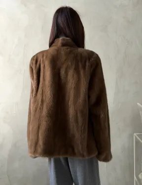 Шуба женская из меха норки - фото 8