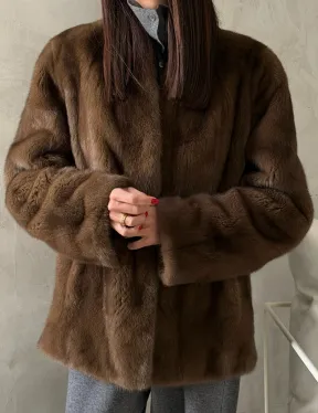 Шуба женская из меха норки - фото 2