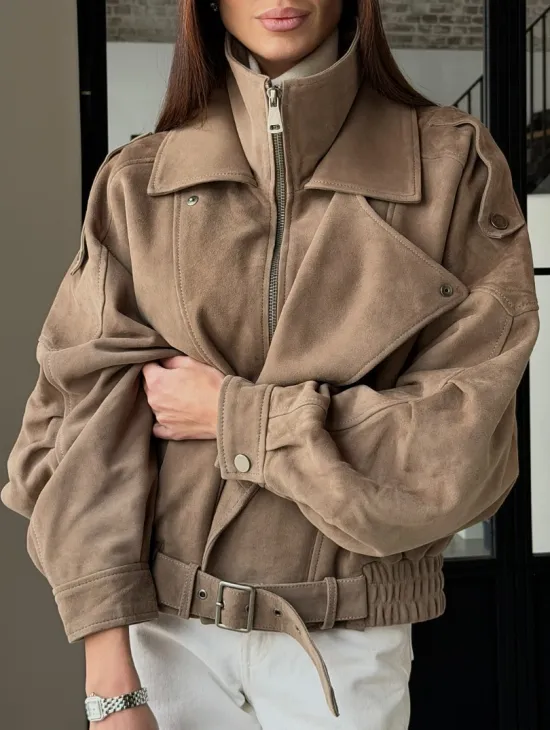 Куртка - бомбер весенняя оверсайз - фото 9