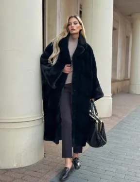 Зеленая норковая шуба - фото 10