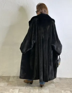 Норка BLACKGLAMA роспуск, английский воротник, кимоно - фото 6