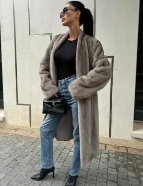 Стильная шуба из скандинавской норки - фото 8